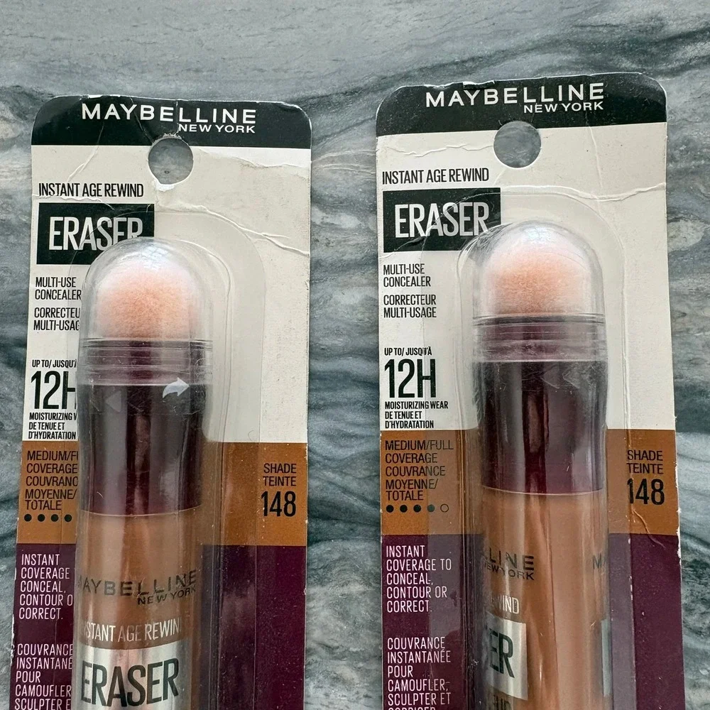 Maybelline Instant Age Rewind Eraser Multi-Use Concealer Shade 148 2-Pack 0.2oz